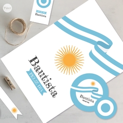 Kit imprimible bandera argentina celeste y blanca candy bar en internet