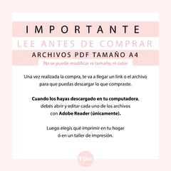 Kit imprimible bautismo comunión nena flores tukit - comprar online