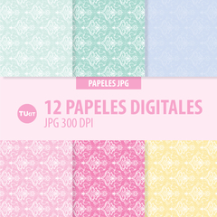 Papeles digitales imprimibles princesas tukit - comprar online