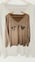 SWEATER HEARTS CAMEL