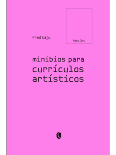 Minibios para currículos artísticos