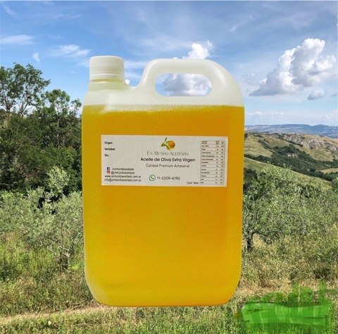 1 litro Organico Varietal Arbequina Aceite de Oliva Extra Virgen