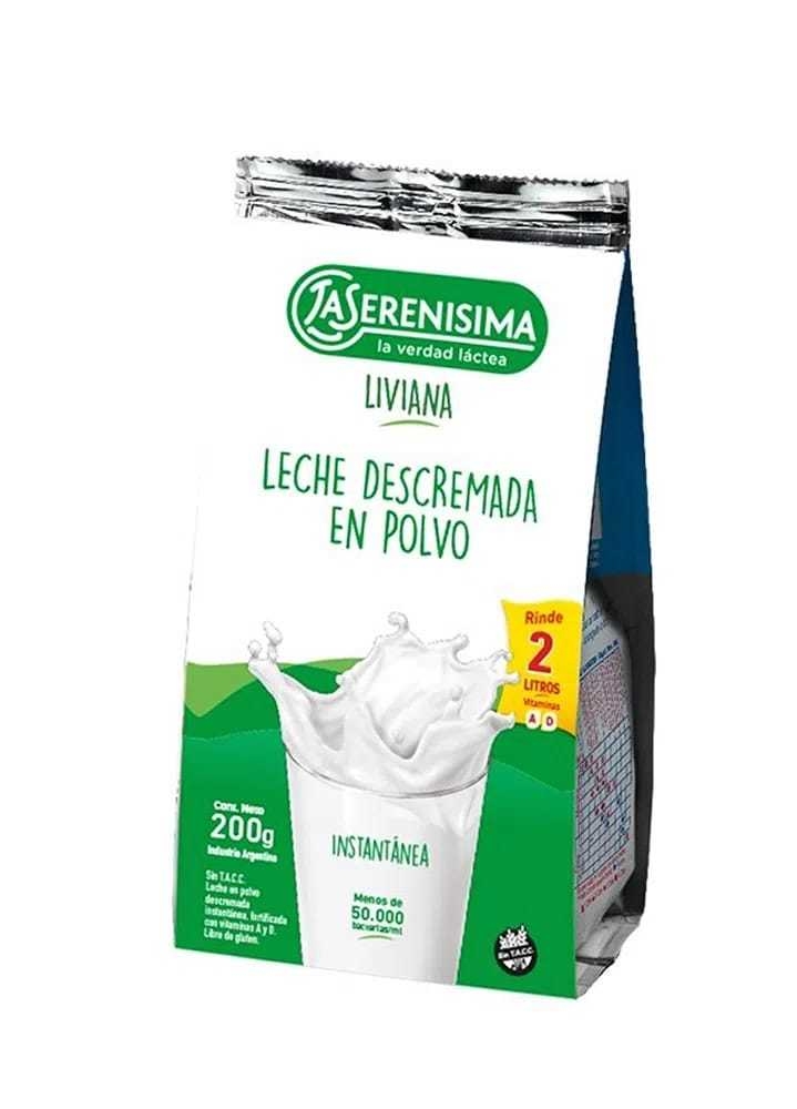 Leche En Polvo Descremada - 200 Gr - La Serenisima