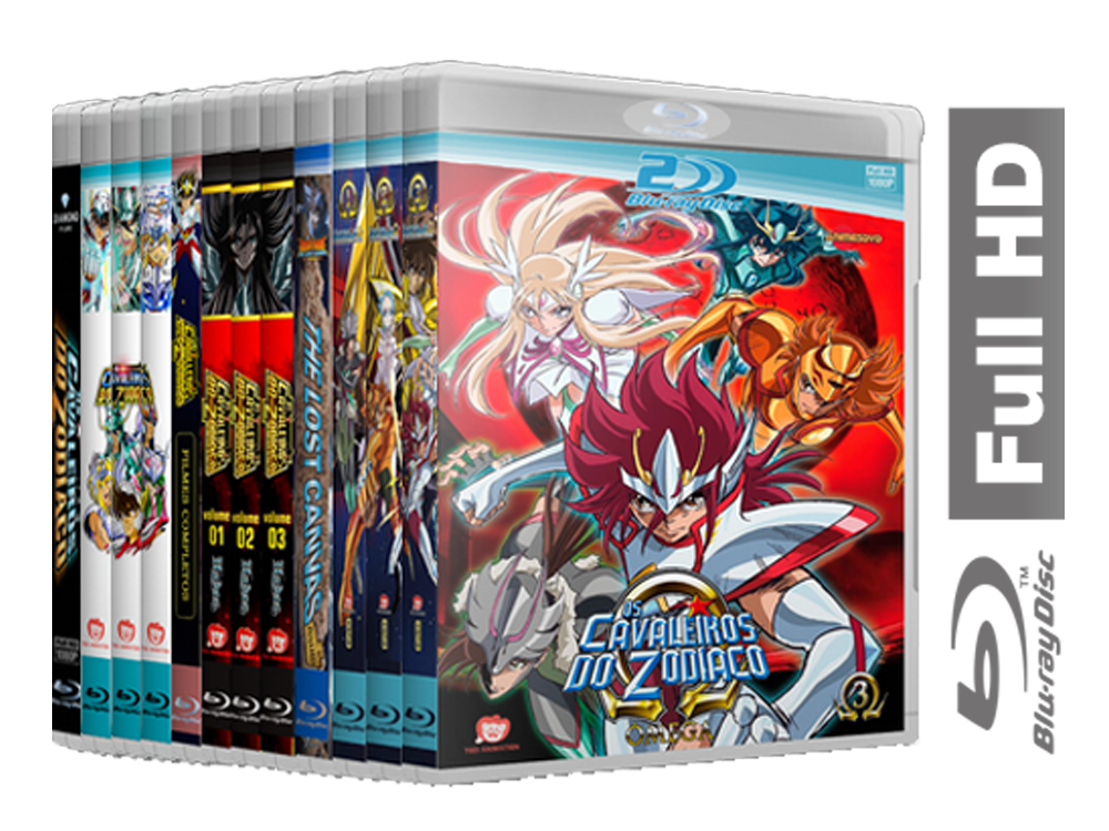 Anime Cavaleiros do zodiaco em Blu Ray 1080p Full HD