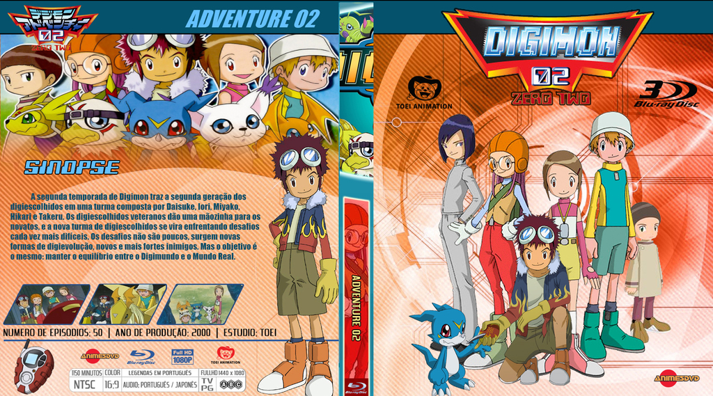 Digimon Adventure 2ª Temporada Completa E Dublada Em Dvd