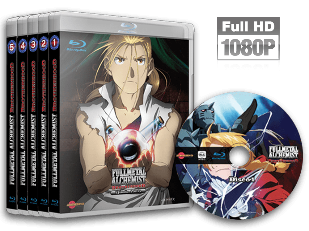 Fullmetal Alchemist Brotherhood em Blu Ray FullHD