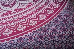 Cover White Mandala Lunar 2 plazas fucsia en internet