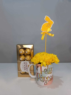 Caneca Coelhinho + Ferrero Rocher 08 unidades