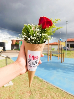 Cone Amor de Rosa Vermelha - loja online