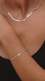 PULSERA FLAT SNAKE SILVER - comprar online