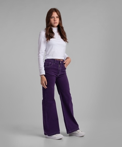 Pantalon Wide Leg Púrpura - comprar online