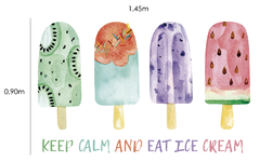 Keep calm and eat Ice cream 145x95cm - comprar online