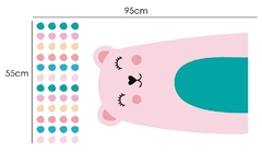 Coneja rosa y verde 55x95cm - comprar online