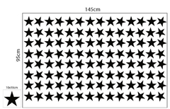 ESTRELLAS BLACK - PL 17 - 145x95cm - comprar online