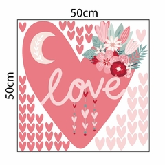 Corazón Love Luna 50x50cm - comprar online