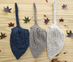 Eco bolsas tejidas a crochet reutilizables