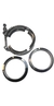 Kit Abraçadeira 2.5 Pol V-band V-clamp + Par Flanges - Inox