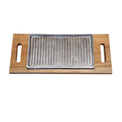 Parrilla Grill Grande con Base de madera