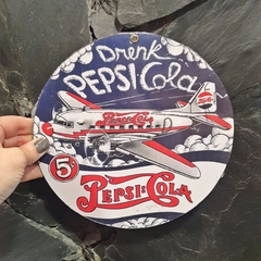 Chapa Redonda 20 cm. Pepsi Avion