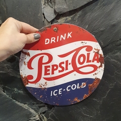 Chapa Redonda 20 cm. Pepsi Cola