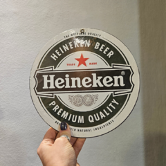 Chapa Redonda 20 cm. Heineken Beer
