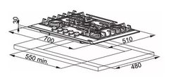 Anafe a gas FHM 705 | Franke - comprar online