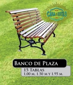 Banco de Plaza 15 Tablas | Filfer en internet