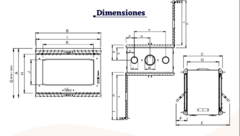Calefactor Cedro 100 DF | 23000 kcal | Ñuke - tienda online