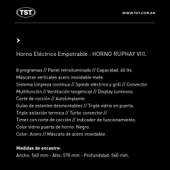 Horno Ruphay Eléctrico | TST - tienda online