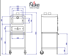 Horno a leña con carro 60 | Ñuke en internet