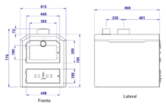 Horno a leña de mesada 90 | Ñuke - tienda online