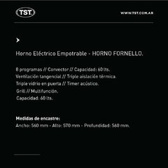 Horno Fornello Eléctrico | TST - tienda online