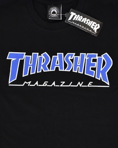 Thrasher Outlined Tee (Negro/Azul) - comprar online