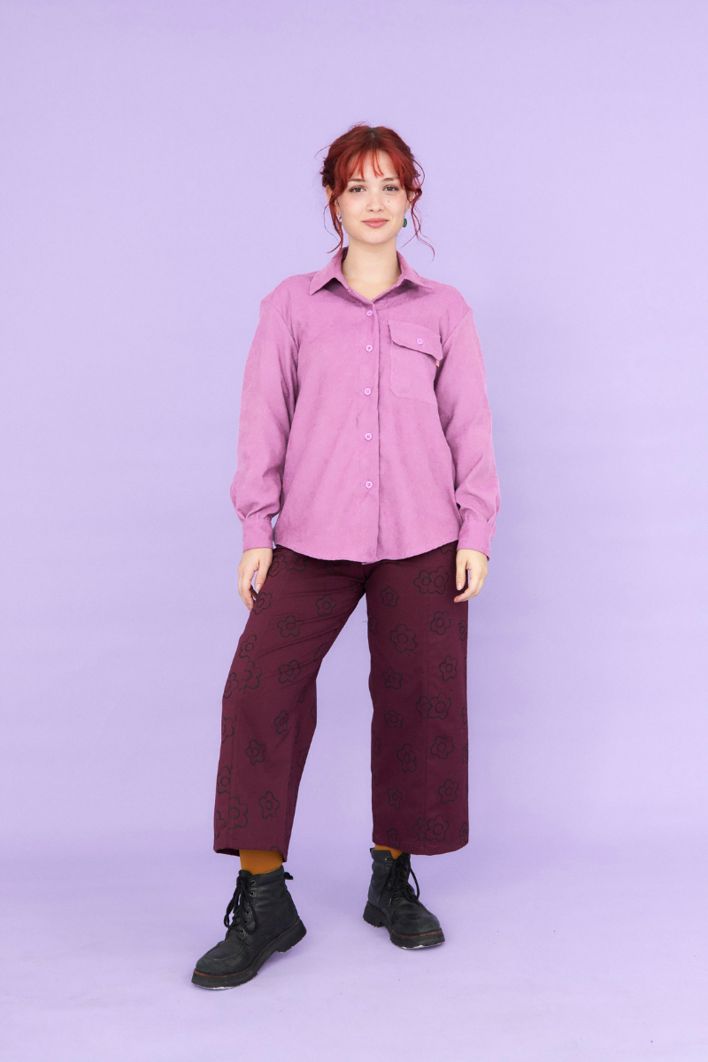 Sobrecamisa de corderoy Lila Comprar en Enagua