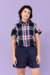 Short simple Azul cintura combinada DISCONTINUO (M) - comprar online
