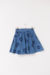 Falda corta Daisy Azul (M) - tienda online