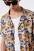 Camisa Hawaii Palm Camel - comprar online