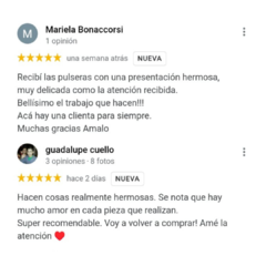 Pulsera Mostacilla Checa Rojo + Dije Mini Amor - comprar online