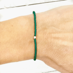 Pulsera Mostacilla Checa Verde - comprar online