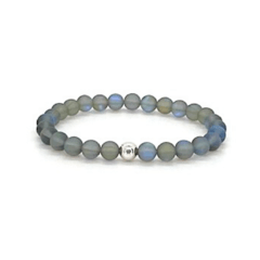 Pulsera Cristal Arcoiris #6 Gris Tornasolado