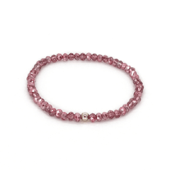 Pulsera Cristal #4 Fucsia