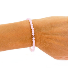 Pulsera Cristal #4 Rosa Palido