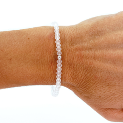 Pulsera Cristal #4 Blanco Esmerilado