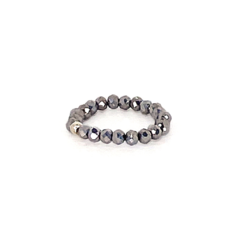 Anillo De Cristal #2 Plateado Oscuro - comprar online