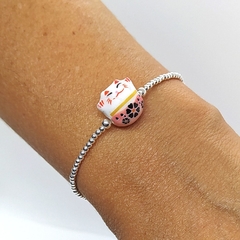 Pulsera NEKO Rosa > Plata #2 /#3 (Ed. Limitada) - comprar online