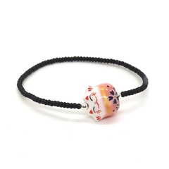 Pulsera Neko Rosa > Mostacilla Checa Negra Mate (Ed. Limitada)