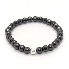 Pulsera Hematite Oscuro #6