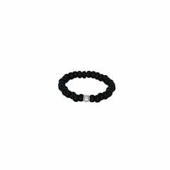 Anillo Mostacilla Checa Negra - comprar online