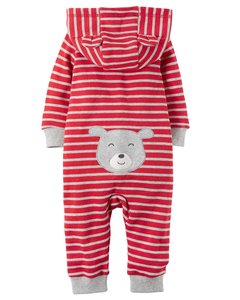 Talle: 3 y 6 Meses Carter's - Jumpsuit Algodon Gray Bear - comprar online