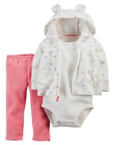 Talle: 12 Meses Carter's - Set de 3 Piezas Campera Polar / Microfleece - comprar online